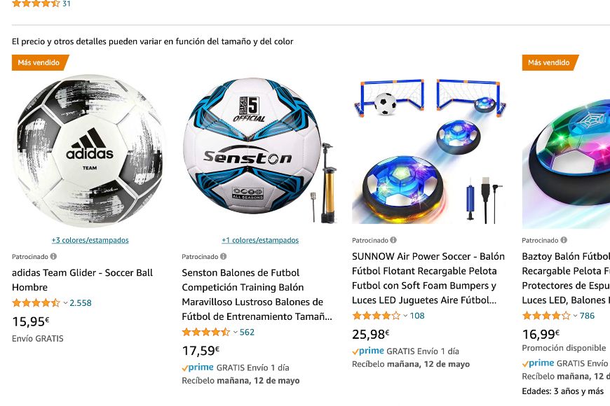 Amazon Ads para vender artículos deportivos
