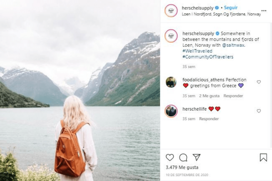 Como crear una tienda en Instagram - Ejemplo